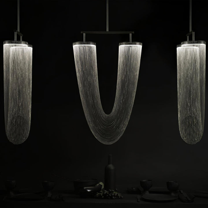 Lustra Lampe Pendante en Chaîne de Cuivre Moderne - Neutralighting