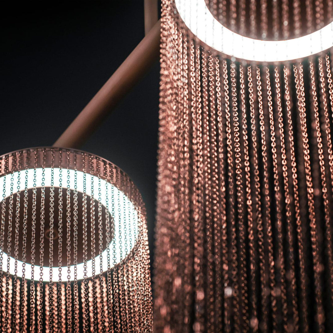 Lustra Lampe Pendante en Chaîne de Cuivre Moderne - Neutralighting