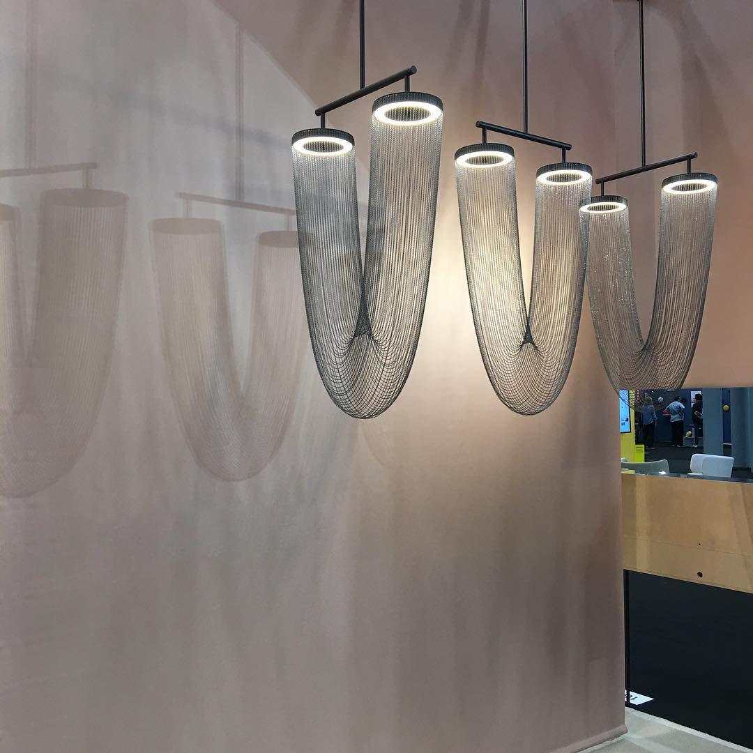 Lustra Lampe Pendante en Chaîne de Cuivre Moderne - Neutralighting