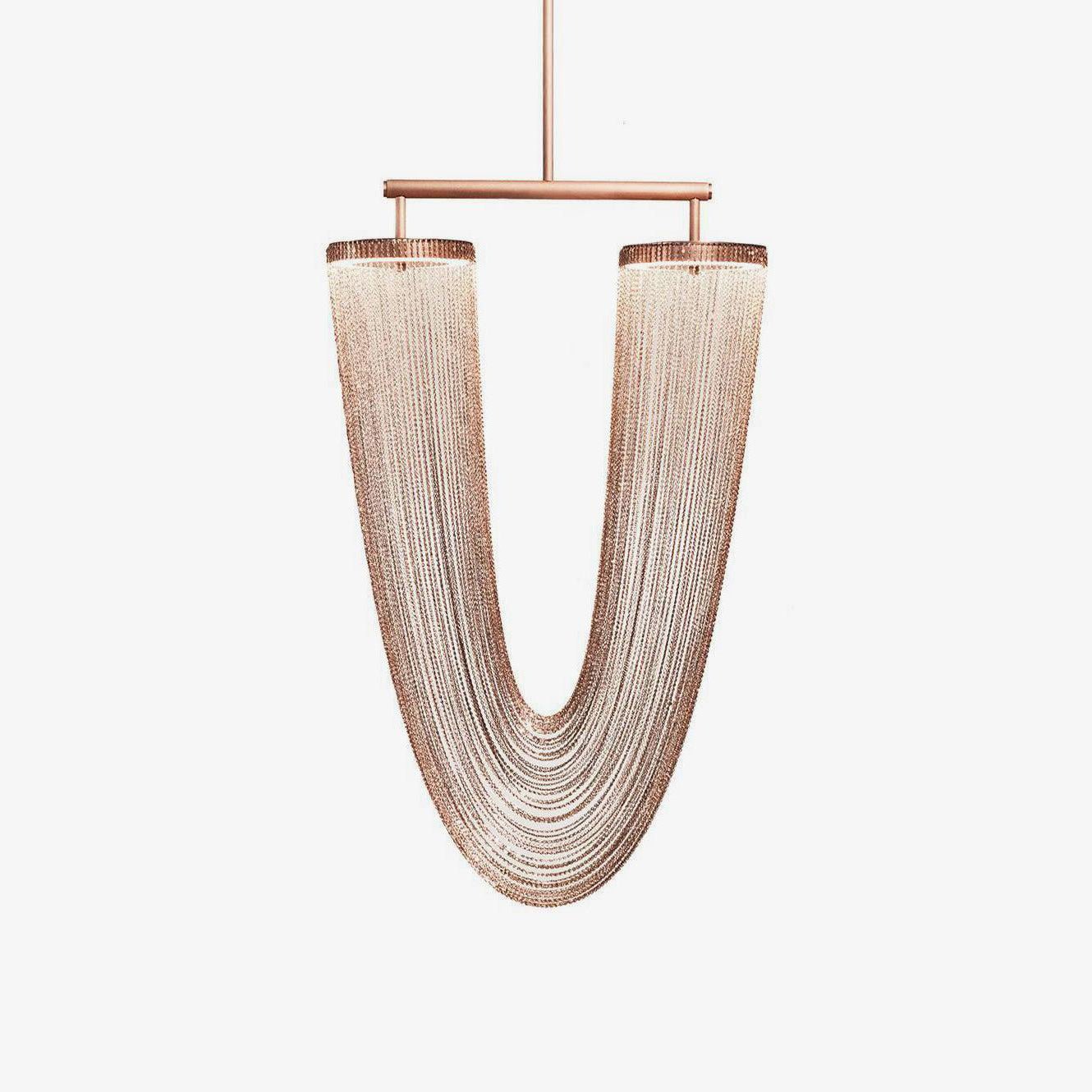 Lustra Lampe Pendante en Chaîne de Cuivre Moderne - Neutralighting