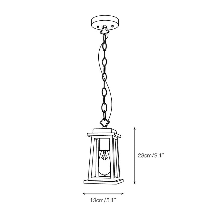 Erphaa Suspension Lanterne Métal Extérieur Vintage Traditionnelle - Neutralighting