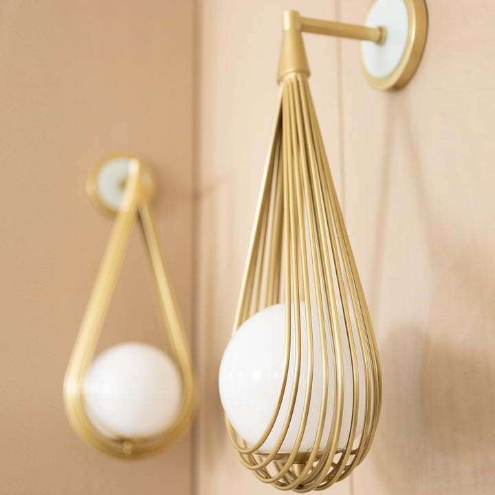 Zemirir Applique Murale Laiton Verre Minimaliste Moderne - Neutralighting