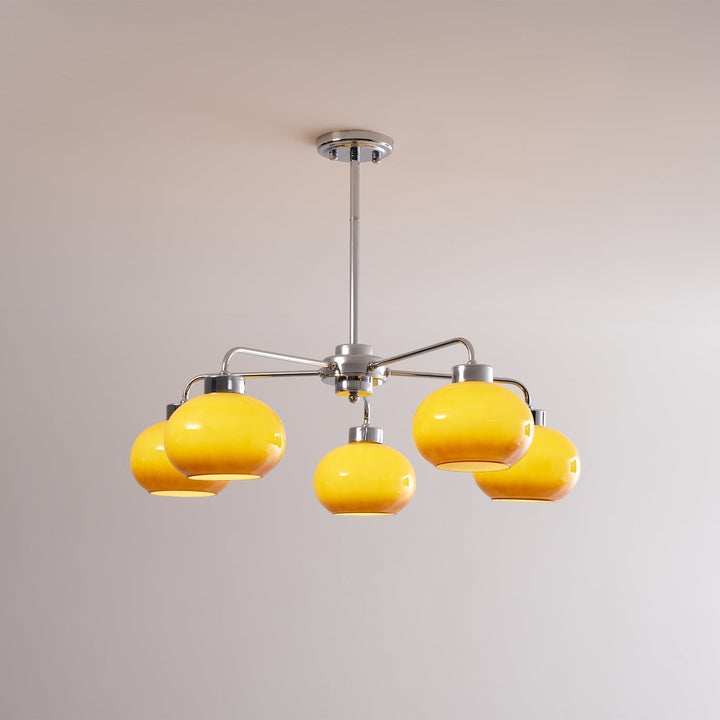 Lustra Chandelier Géométrique en Verre - Neutralighting