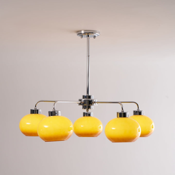 Lustra Chandelier Géométrique en Verre - Neutralighting