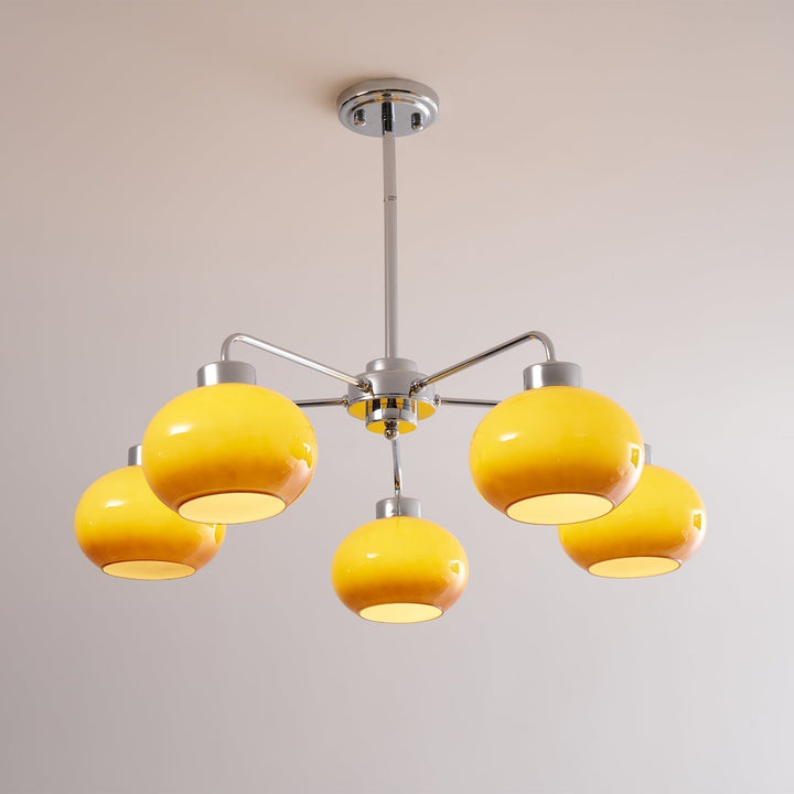 Lustra Chandelier Géométrique en Verre - Neutralighting