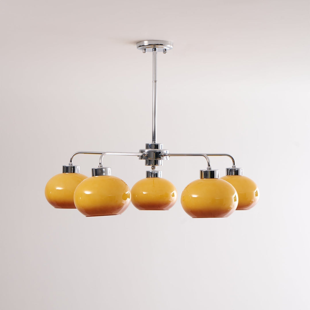 Lustra Chandelier Géométrique en Verre - Neutralighting