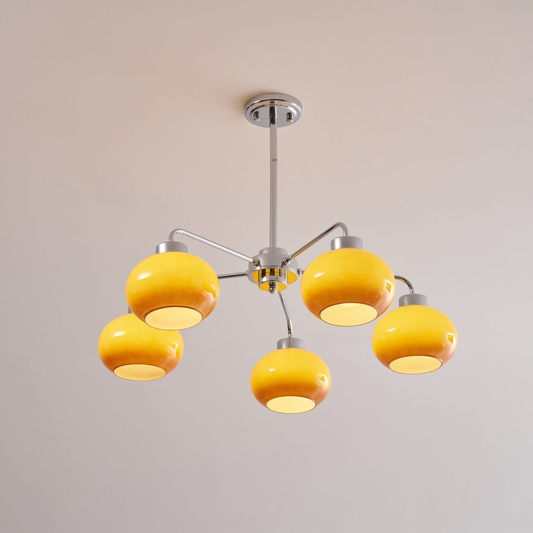 Lustra Chandelier Géométrique en Verre - Neutralighting