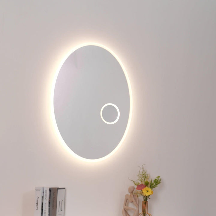 Ovariel Ovale Miroir Plastique Applique Lumière - Neutralighting