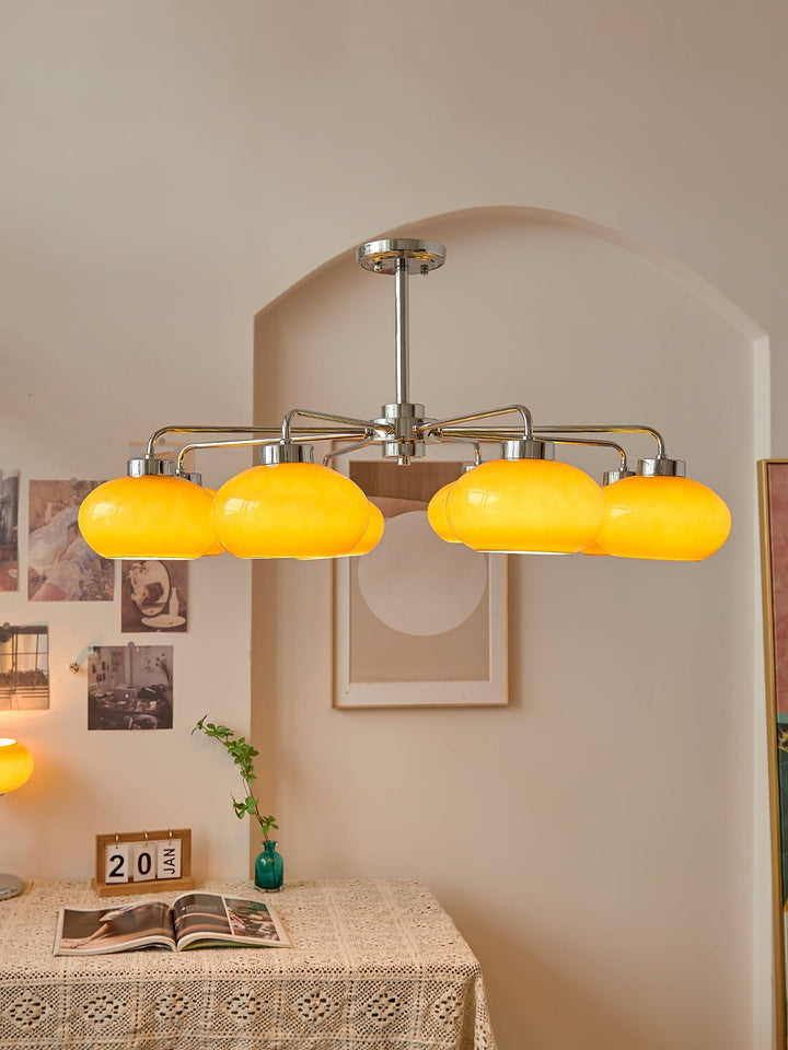 Lustra Chandelier Géométrique en Verre - Neutralighting