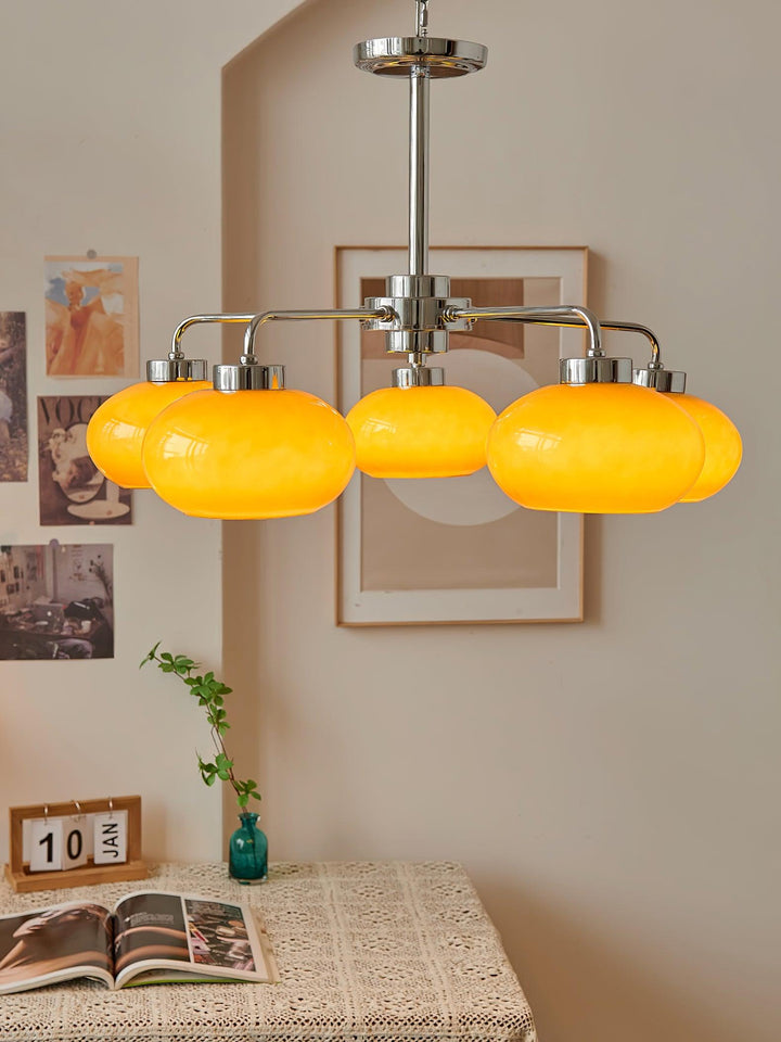 Lustra Chandelier Géométrique en Verre - Neutralighting