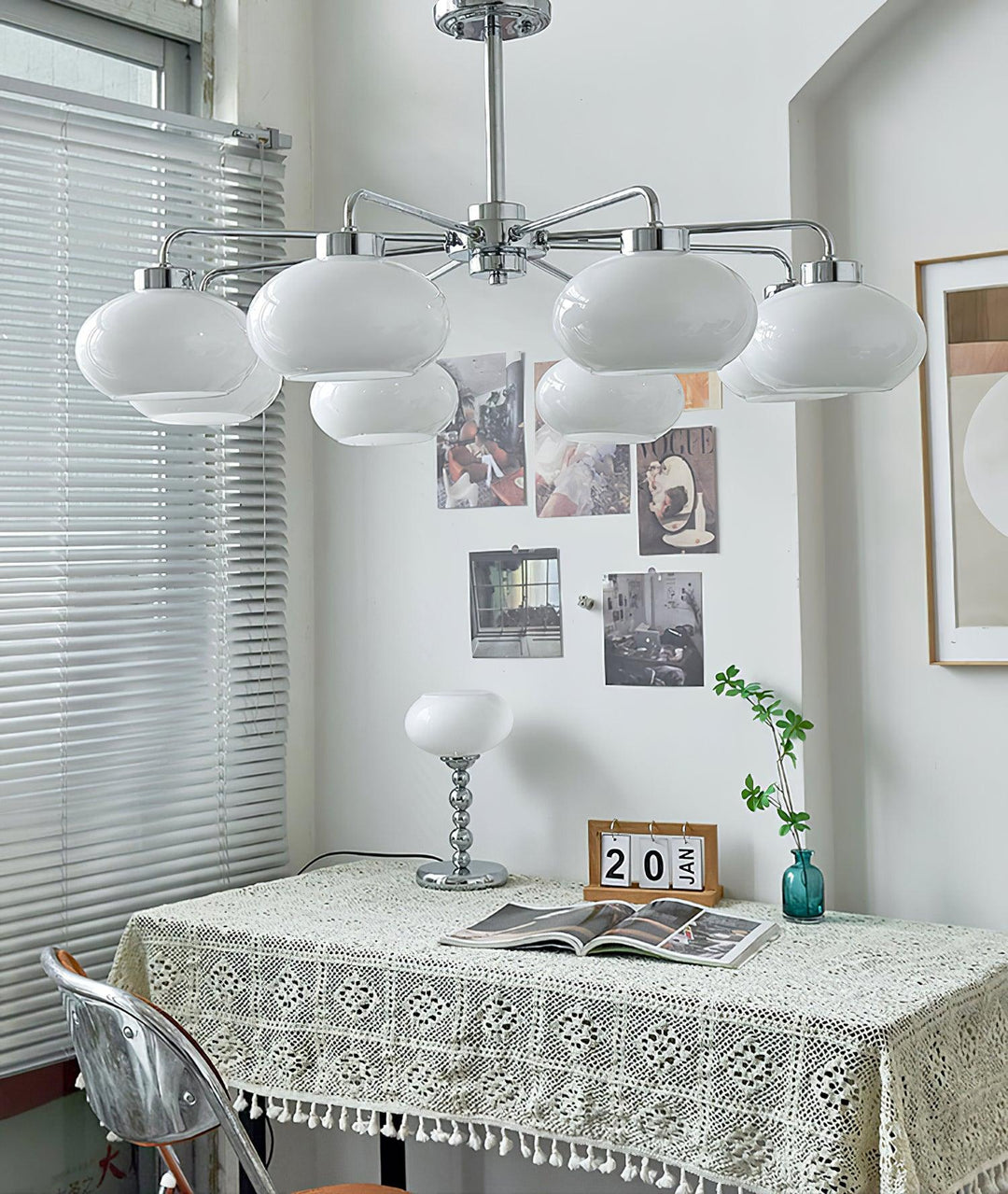 Lustra Chandelier Géométrique en Verre - Neutralighting