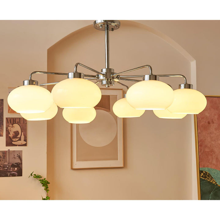 Lustra Chandelier Géométrique en Verre - Neutralighting