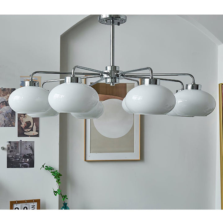 Lustra Chandelier Géométrique en Verre - Neutralighting