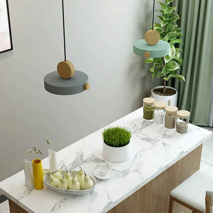 Valentina Design LED Suspension Métal/Acrylique /Bois Salon - Neutralighting