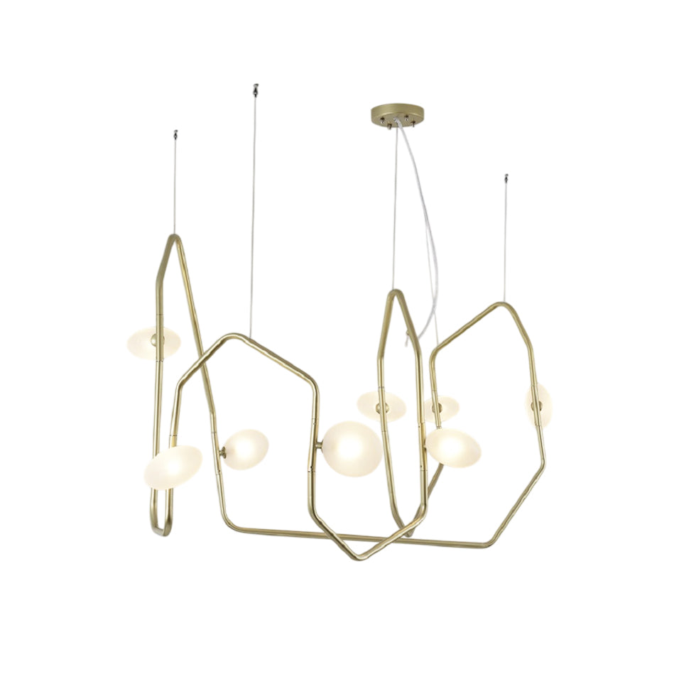 Aurvaryra Lustre Laiton Verre Minimaliste Moderne - Neutralighting