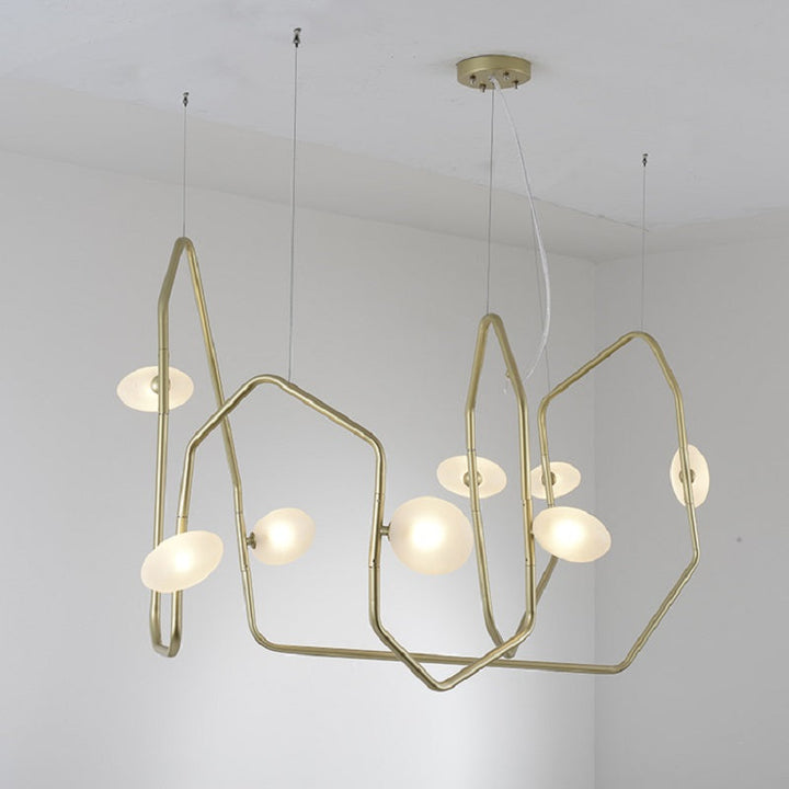 Aurvaryra Lustre Laiton Verre Minimaliste Moderne - Neutralighting