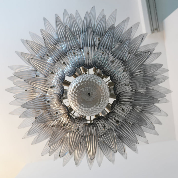 Aurora Chandelier en Verre de Murano Feuille de Palmier - Neutralighting