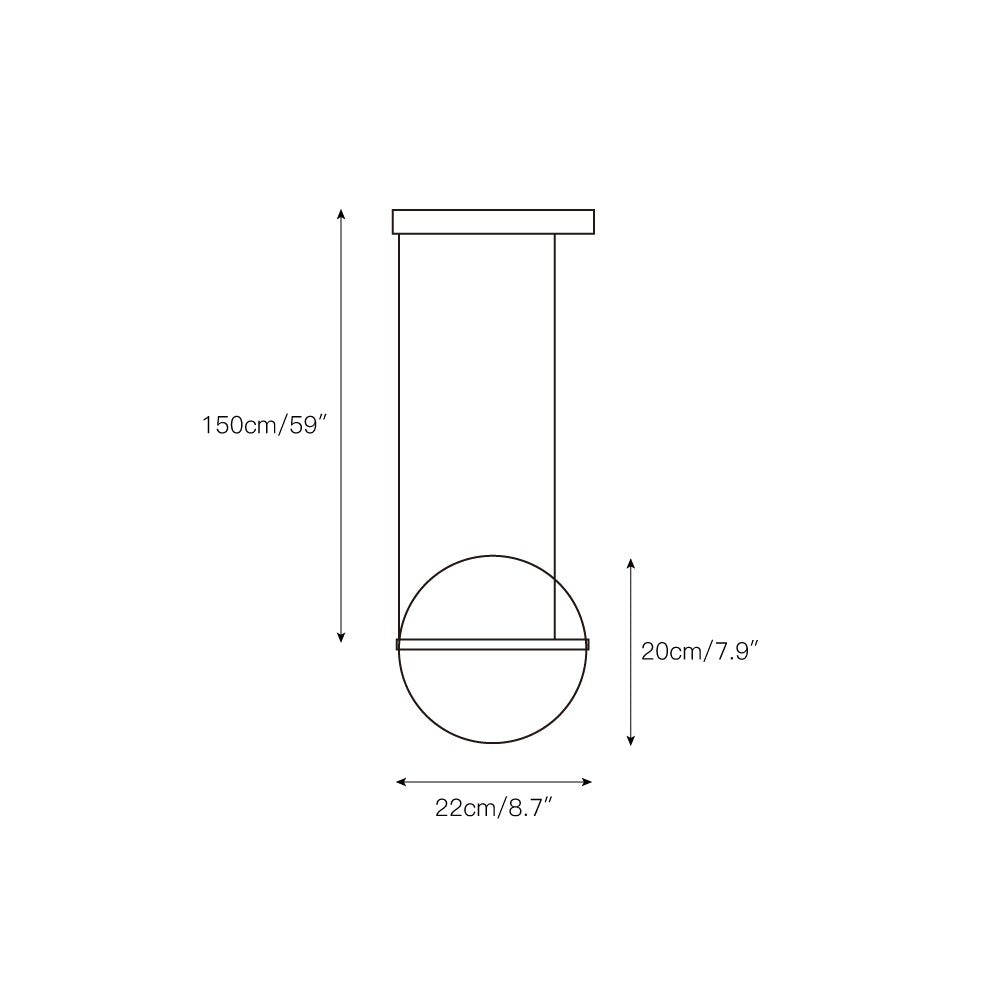 Vacaria Suspension Métal Plastique Minimaliste Moderne - Neutralighting