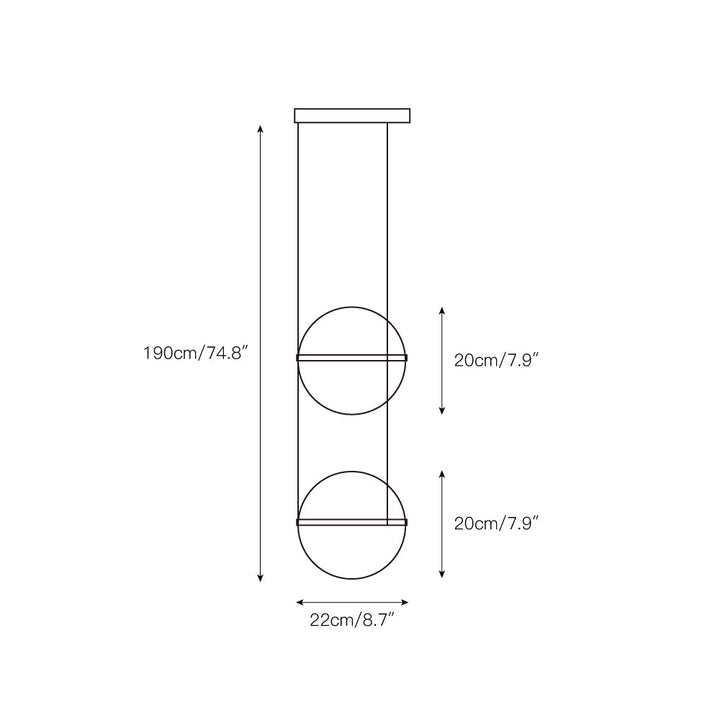 Vacaria Suspension Métal Plastique Minimaliste Moderne - Neutralighting