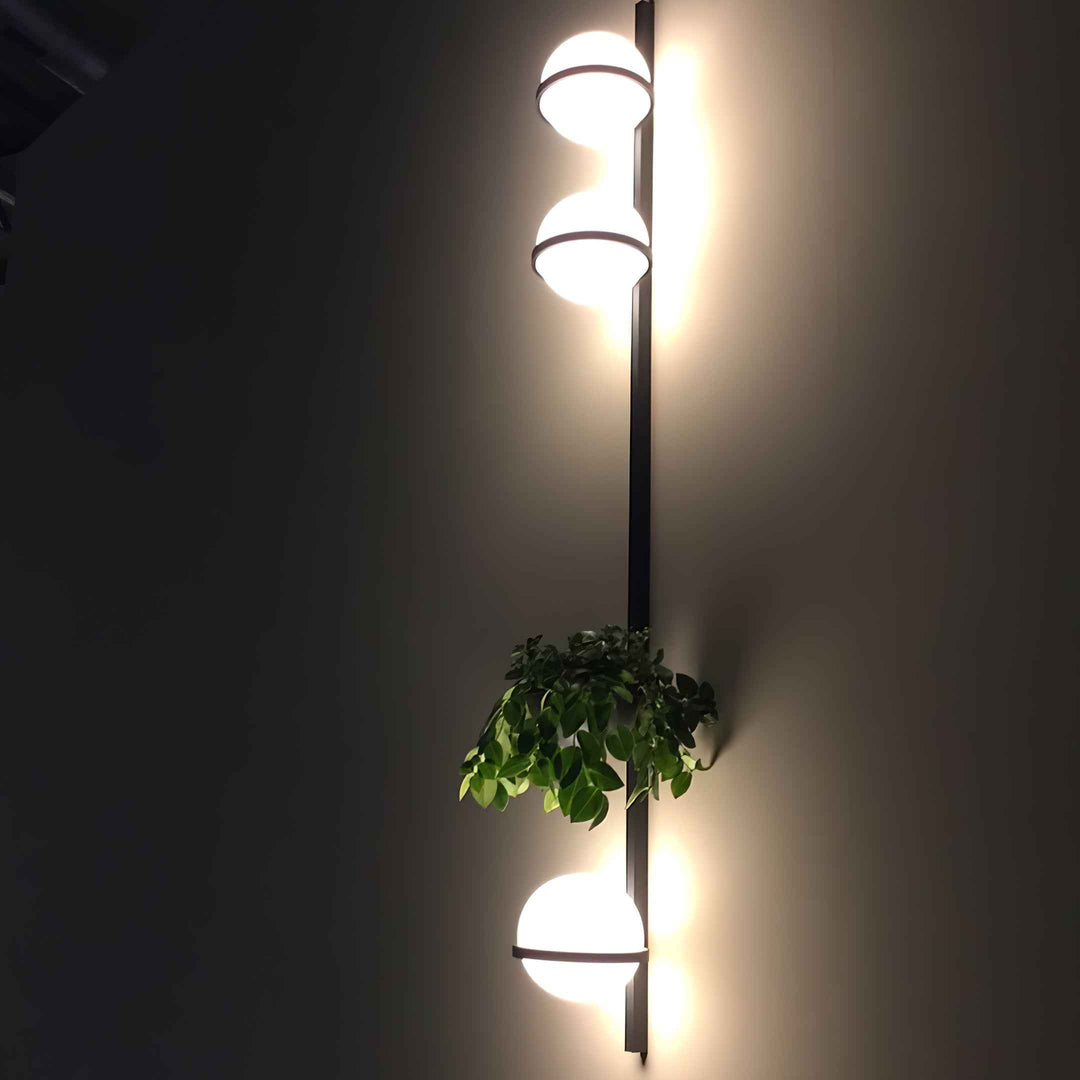 Elmarisra Acrylique 25cm Noir LED 20W