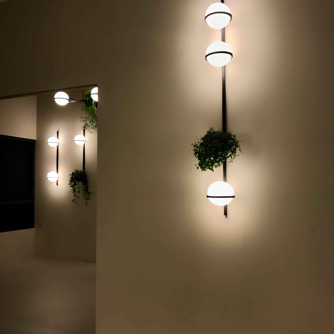 Elmarisra Acrylique 25cm Noir LED 20W