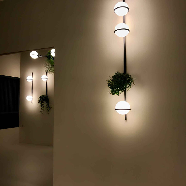 Elmarisra Acrylique 25cm Noir LED 20W