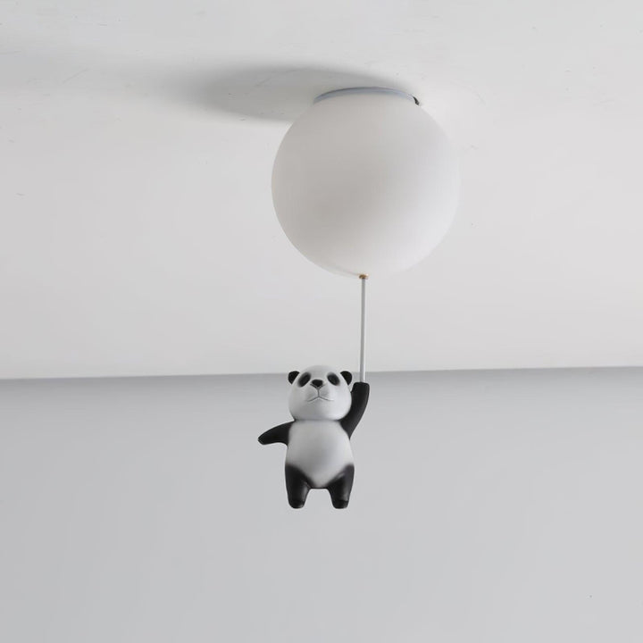 Aursilos Lampe de Plafond en Verre Panda Élégante - Neutralighting