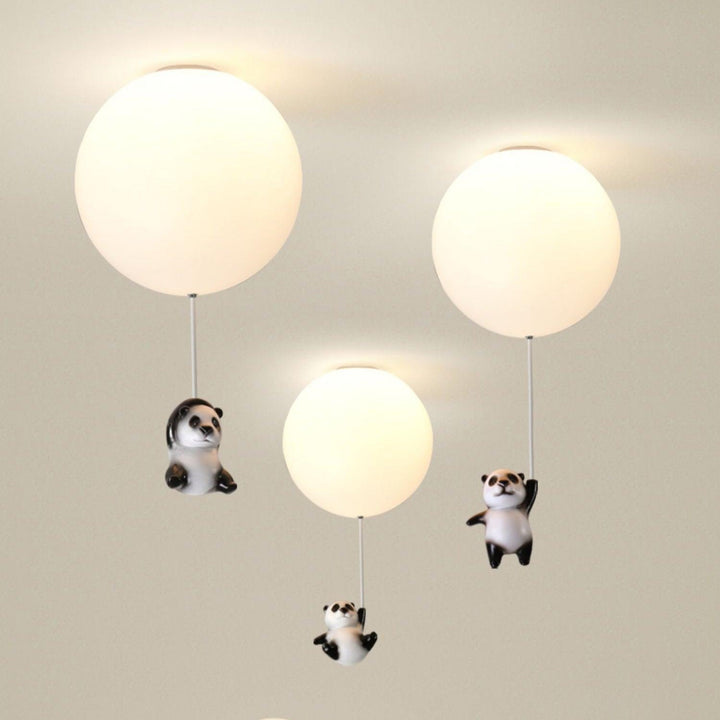 Aursilos Lampe de Plafond en Verre Panda Élégante - Neutralighting