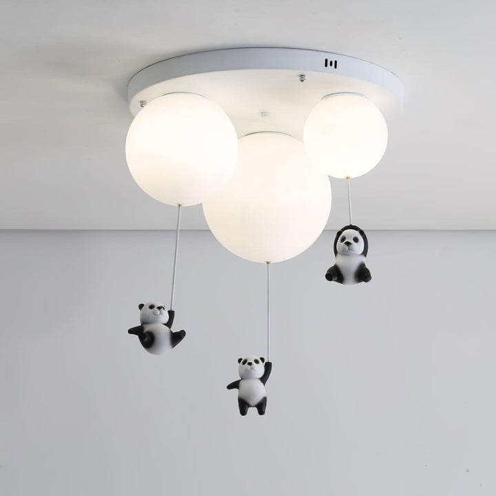 Aursilos Lampe de Plafond en Verre Panda Élégante - Neutralighting