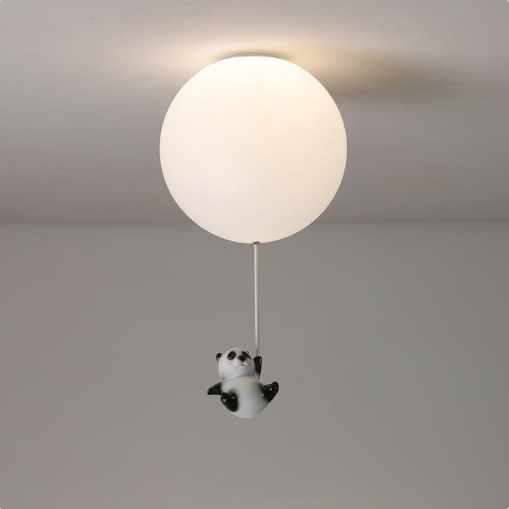 Aursilos Lampe de Plafond en Verre Panda Élégante - Neutralighting