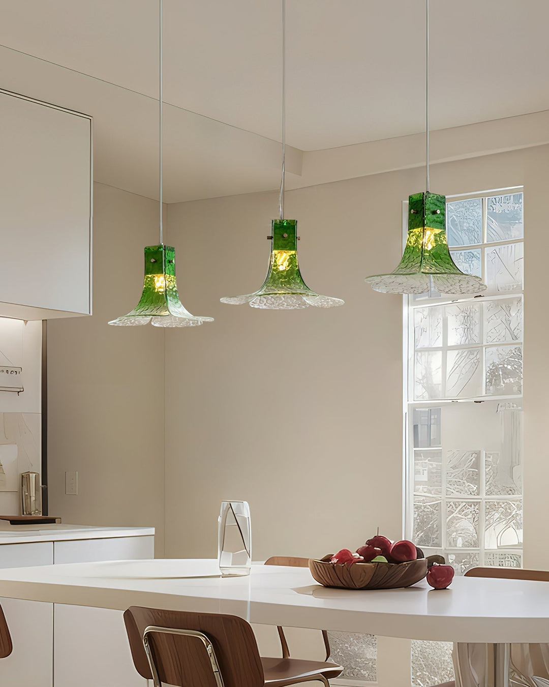 Panya Lampe Pendante en Verre Soufflé à la Main Pétale Organique - Neutralighting