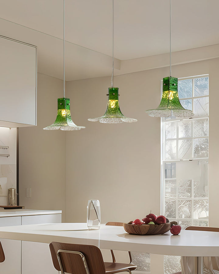 Panya Lampe Pendante en Verre Soufflé à la Main Pétale Organique - Neutralighting