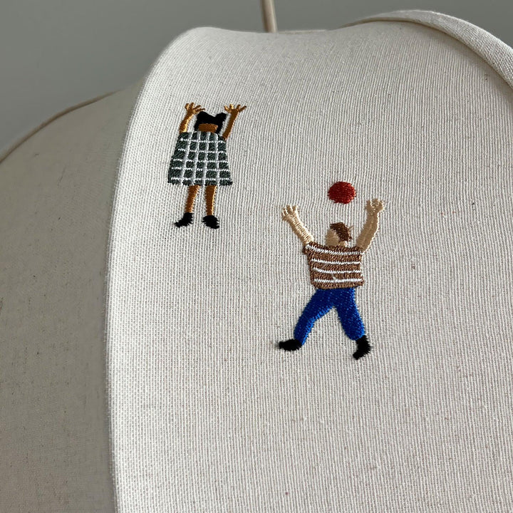 Elva Suspension Boule en Papier avec Motifs Dessinés - Neutralighting