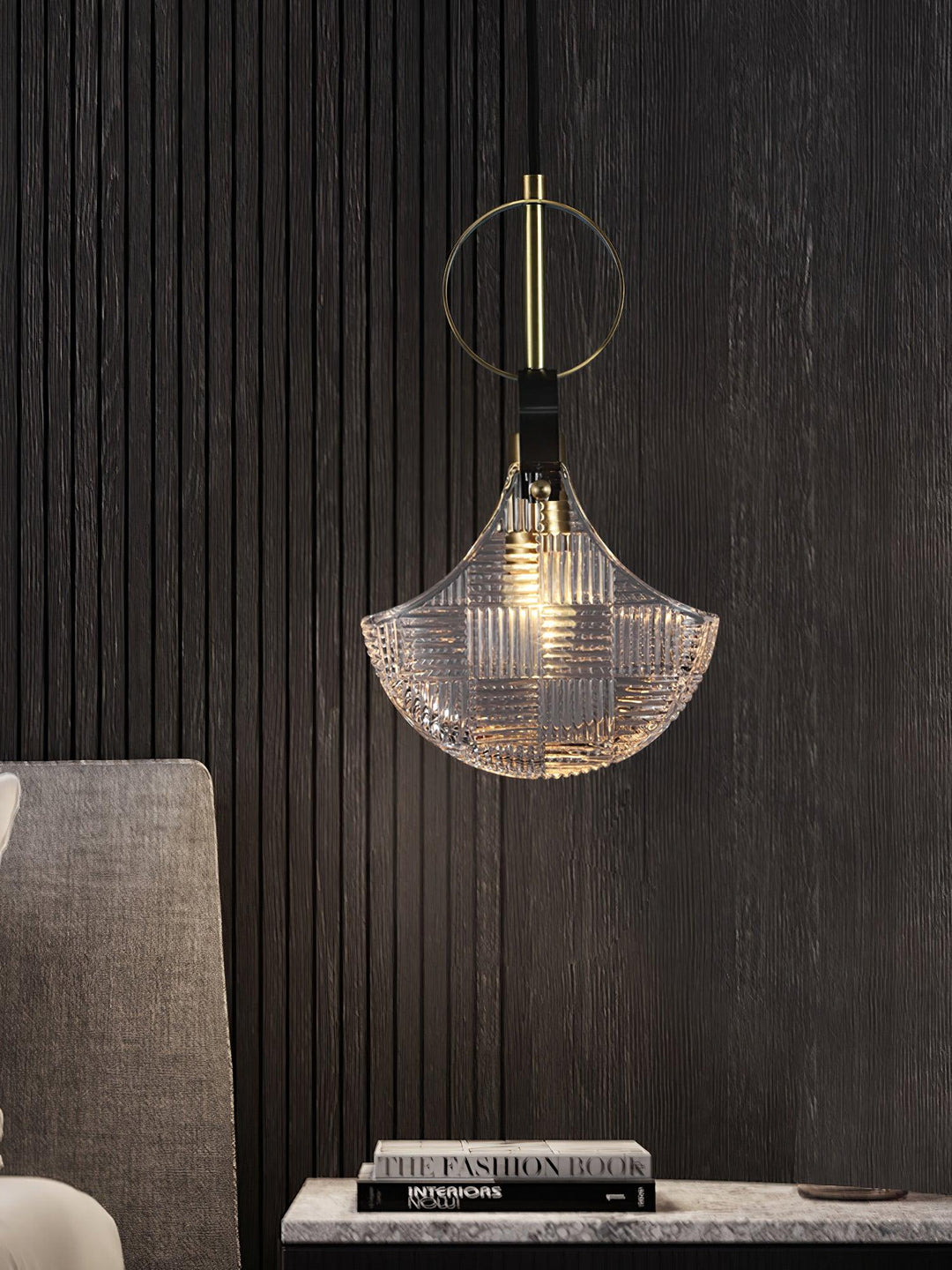 Lustra Suspension Verre Laiton Teal - Neutralighting
