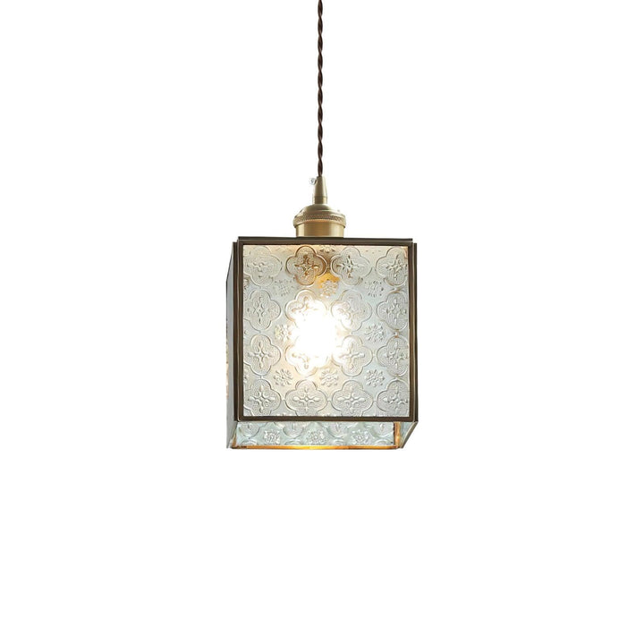 Elarace Suspension Élégante en Laiton et Verre - Neutralighting