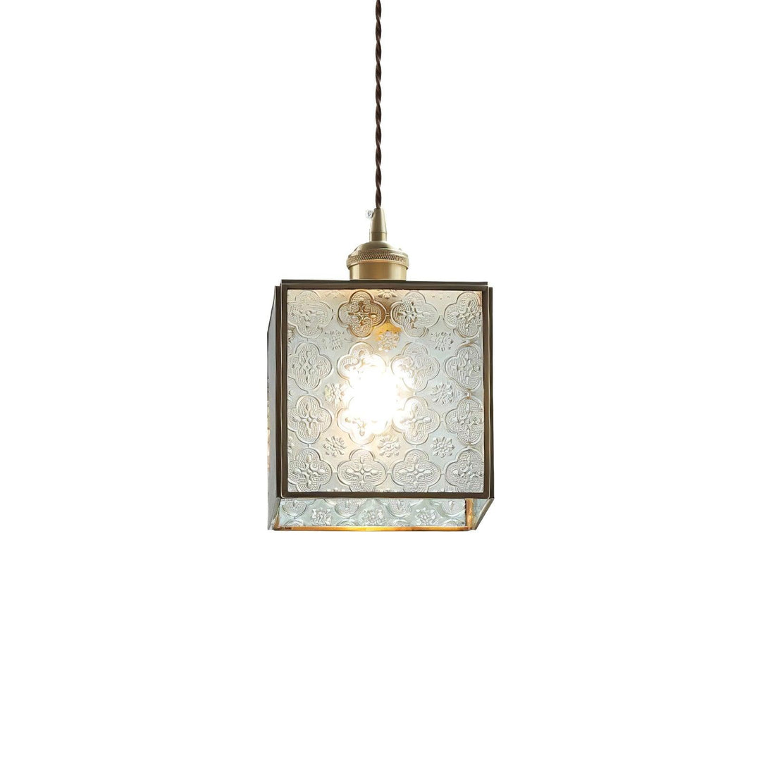 Elarace Suspension Élégante en Laiton et Verre - Neutralighting