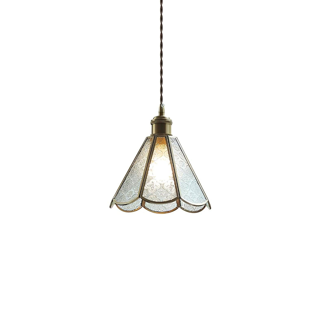 Elarace Suspension Élégante en Laiton et Verre - Neutralighting