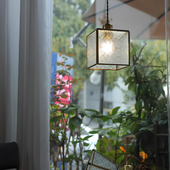 Elarace Suspension Élégante en Laiton et Verre - Neutralighting