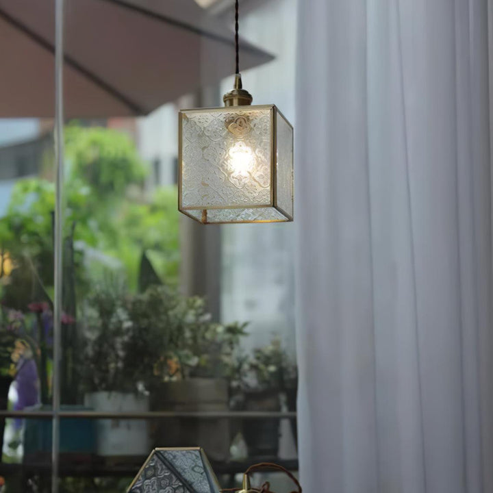 Elarace Suspension Élégante en Laiton et Verre - Neutralighting