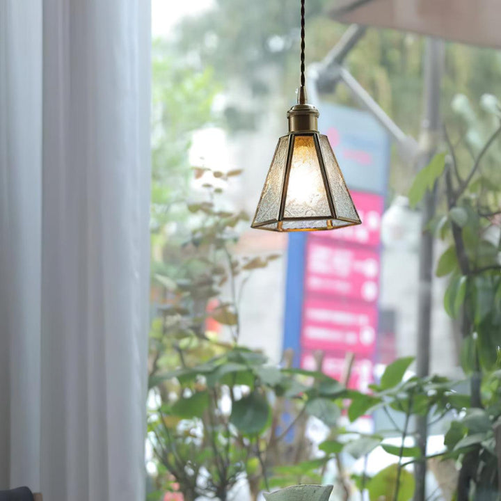 Elarace Suspension Élégante en Laiton et Verre - Neutralighting