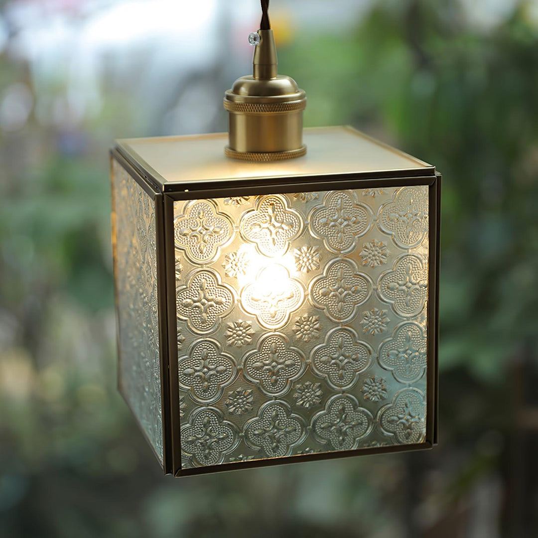 Elarace Suspension Élégante en Laiton et Verre - Neutralighting