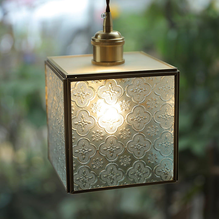 Elarace Suspension Élégante en Laiton et Verre - Neutralighting