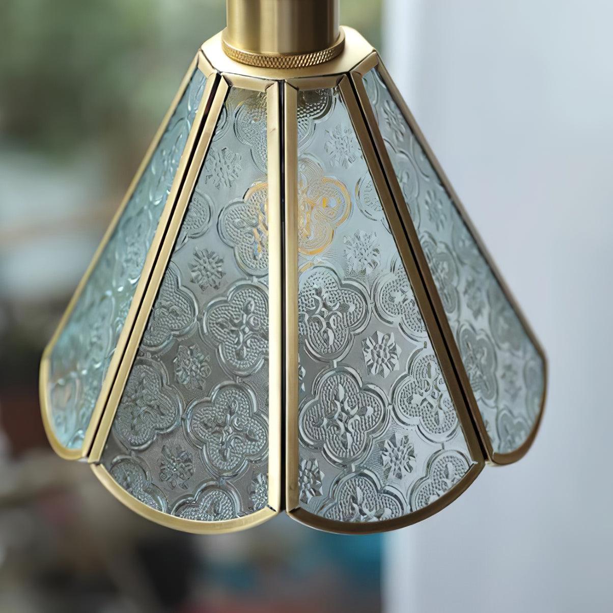Elarace Suspension Élégante en Laiton et Verre - Neutralighting
