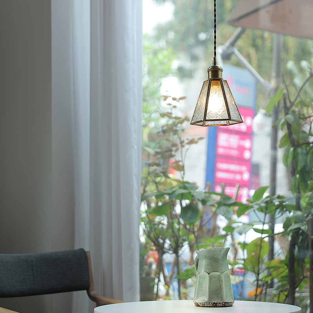 Elarace Suspension Élégante en Laiton et Verre - Neutralighting