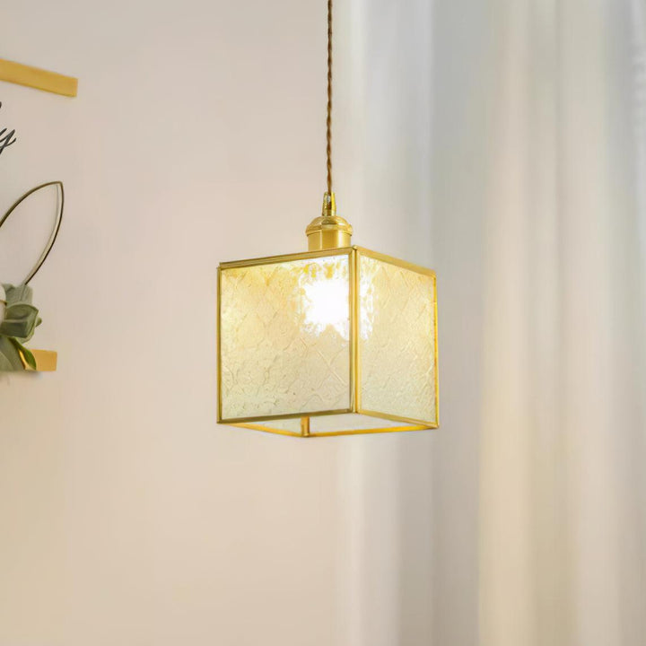 Elarace Suspension Élégante en Laiton et Verre - Neutralighting