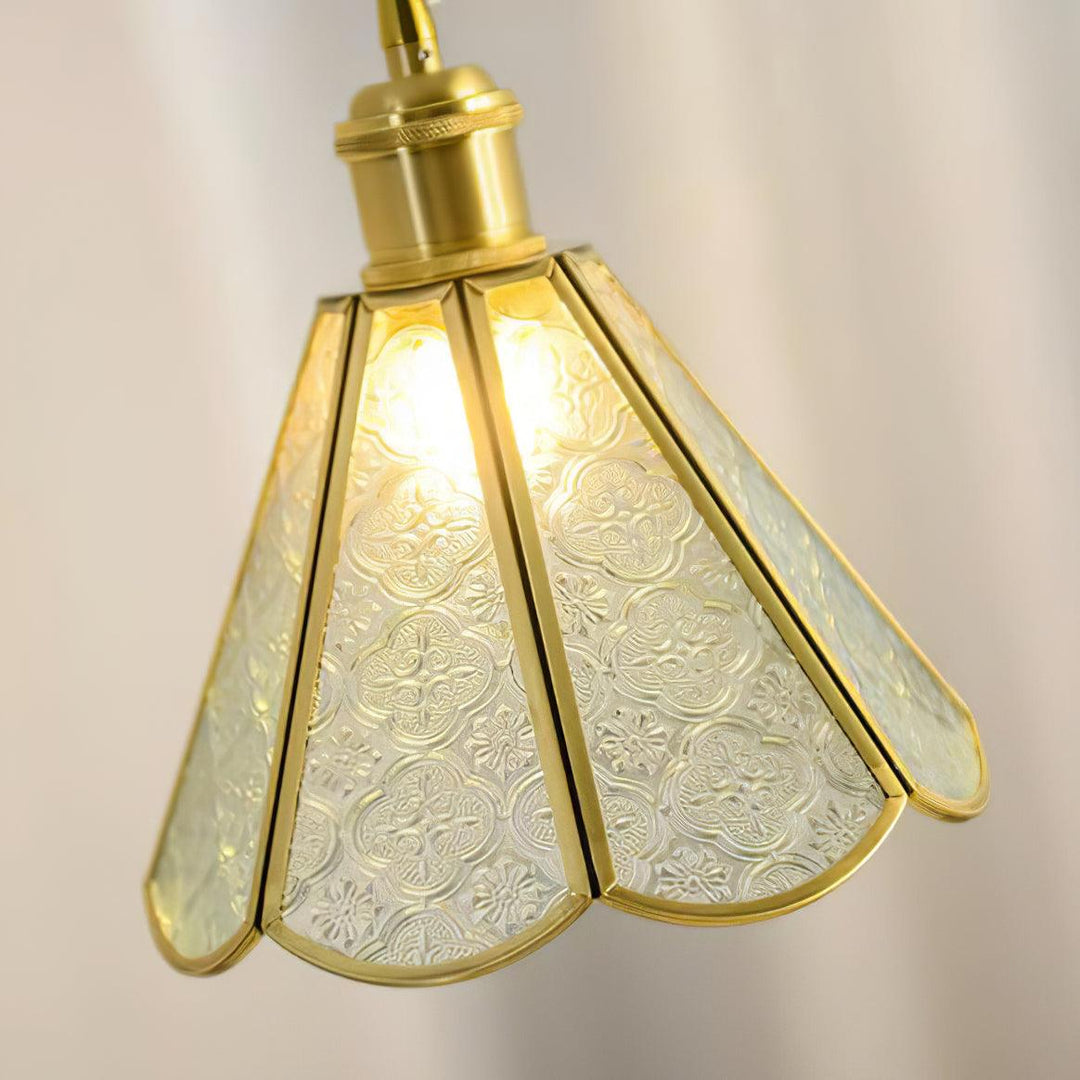 Elarace Suspension Élégante en Laiton et Verre - Neutralighting