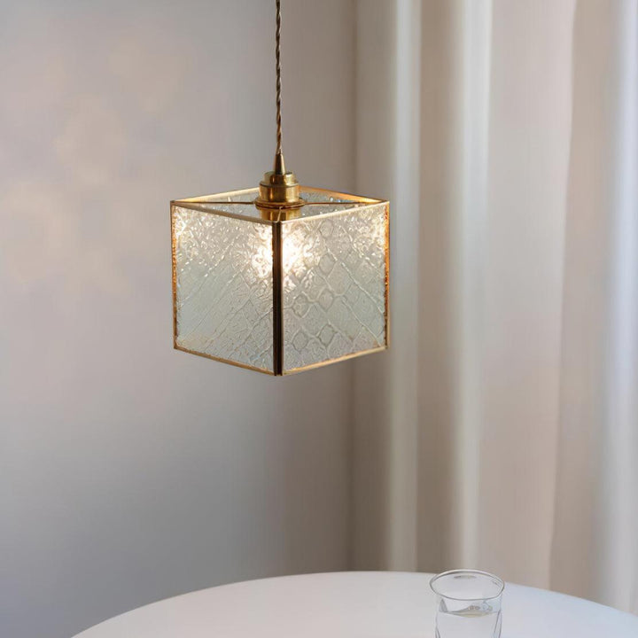 Elarace Suspension Élégante en Laiton et Verre - Neutralighting
