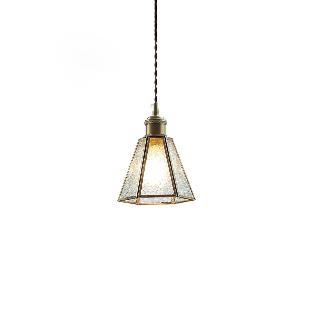 Elarace Suspension Élégante en Laiton et Verre - Neutralighting