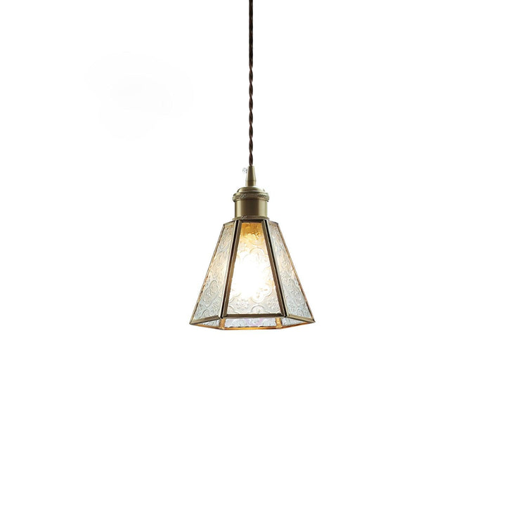 Elarace Suspension Élégante en Laiton et Verre - Neutralighting