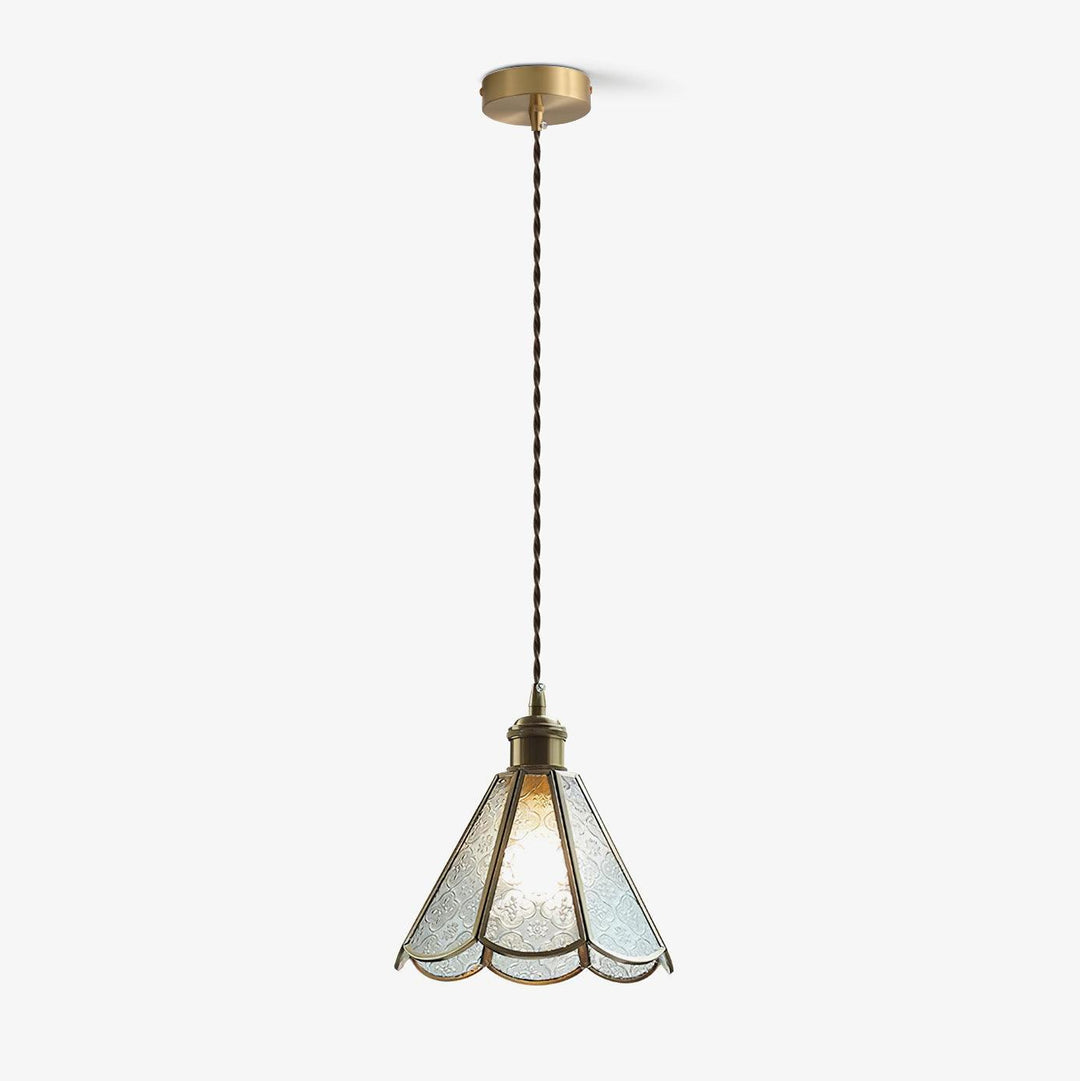Elarace Suspension Élégante en Laiton et Verre - Neutralighting